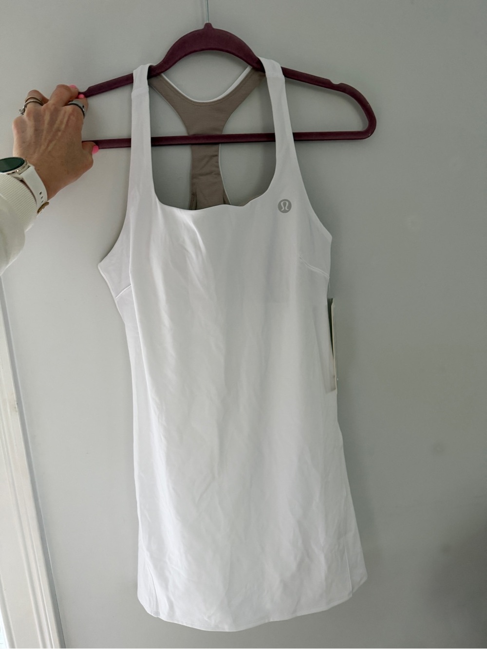 Lululemon Bright White Light Weight Tennis Dress NWT 8
